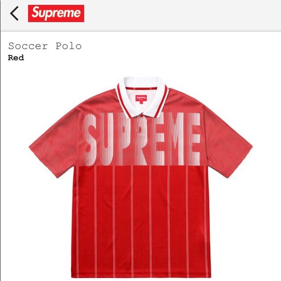 supreme soccer polo